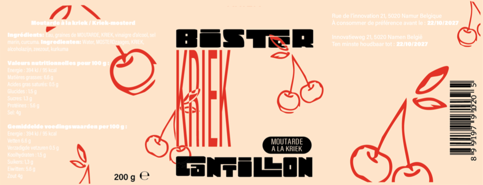 Packaging BISTER x CANTILLON