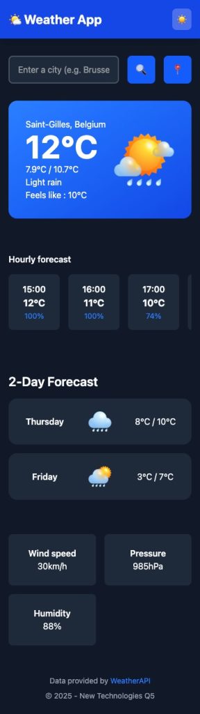 Alex — Weather PWA