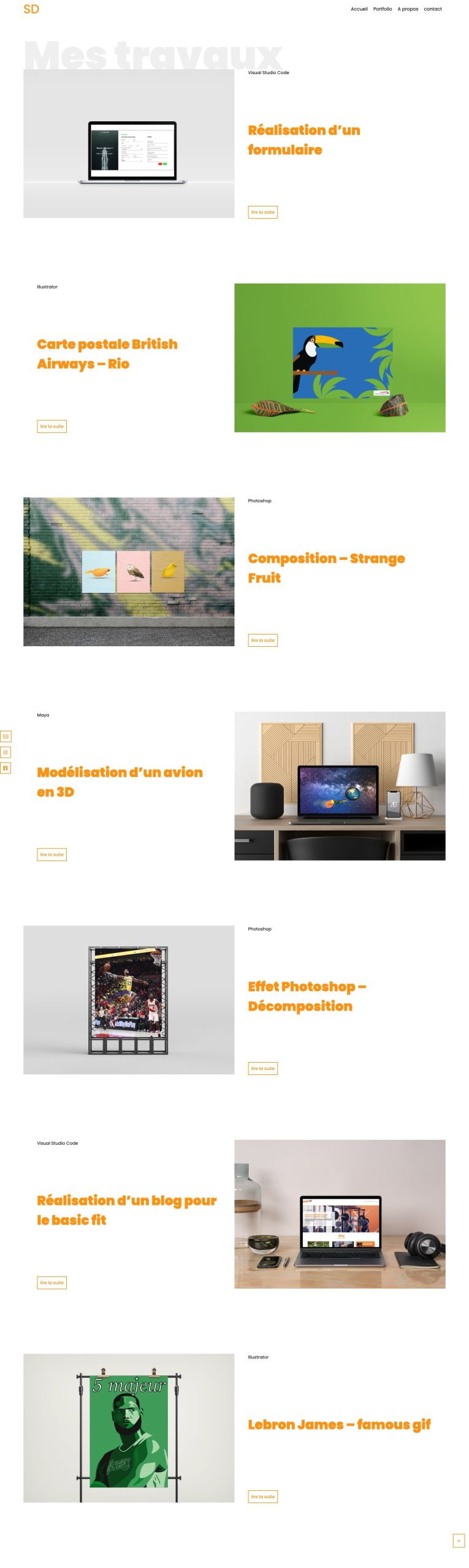 Portfolio — Étudiant 20
