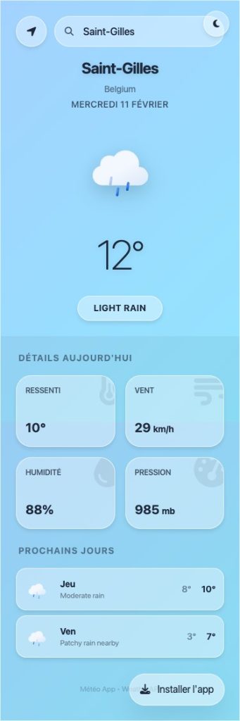 Taichi — Weather App